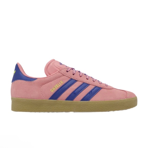 adidas Shoes - Adidas Gazelle Semi Pink Spark Lucid Blue Womens size 10